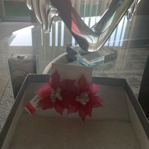 Beautiful pink and crystal earring